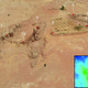 An aerial view of the Camel Site, and the locations of each sculpture. (Image: G. Charloux et al., 2018)